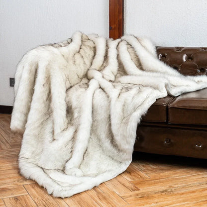 Elegant Fox Fur Blanket