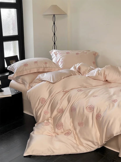 Camellia Silk Bedding Set