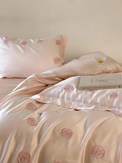 Camellia Silk Bedding Set