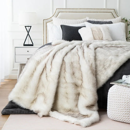 Elegant Fox Fur Blanket